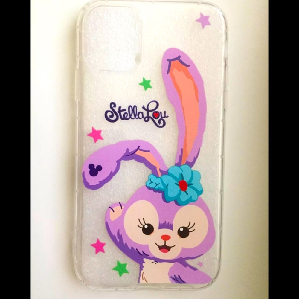 IPhone 11 case- transparent , cute bunny print